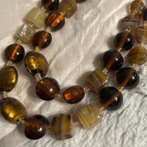 Double Strand Beaded Necklace Strand Beaded Necklace